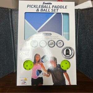 Franklin Pickleball Paddle & Ball Set - 2 Player Starter Kit 🔵 Blue ~ New in Box